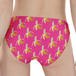 Pink Banana Pattern Print Women's Panties