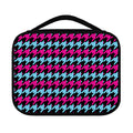 Pink Blue And Black Houndstooth Print Classic Bible Case