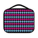 Pink Blue And Black Houndstooth Print Classic Bible Case