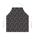 Pink Blue And Green Paisley Print Adjustable Apron