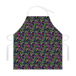 Pink Blue And Green Paisley Print Adjustable Apron