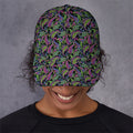 Pink Blue And Green Paisley Print Baseball Cap