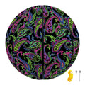Pink Blue And Green Paisley Print Basketball