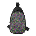 Pink Blue And Green Paisley Print Sling Bag