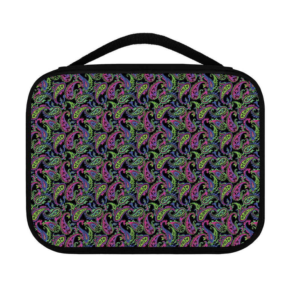 Pink Blue And Green Paisley Print Classic Bible Case