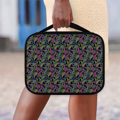 Pink Blue And Green Paisley Print Classic Bible Case