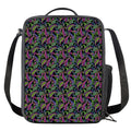 Pink Blue And Green Paisley Print Crossbody Lunch Bag