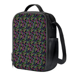 Pink Blue And Green Paisley Print Crossbody Lunch Bag