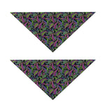 Pink Blue And Green Paisley Print Dog Bandana