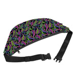 Pink Blue And Green Paisley Print Fanny Pack