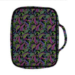 Pink Blue And Green Paisley Print Front Pocket Bible Bag