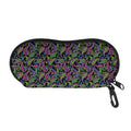 Pink Blue And Green Paisley Print Glasses Case