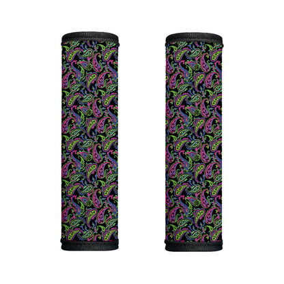 Pink Blue And Green Paisley Print Handle Covers