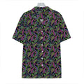 Pink Blue And Green Paisley Print Hawaiian Shirt