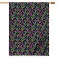 Pink Blue And Green Paisley Print House Flag