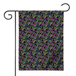 Pink Blue And Green Paisley Print House Flag