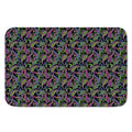 Pink Blue And Green Paisley Print Indoor Door Mat
