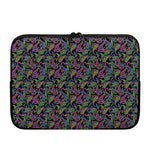 Pink Blue And Green Paisley Print Laptop Sleeve