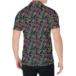 Pink Blue And Green Paisley Print Men's Shirt