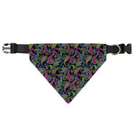 Pink Blue And Green Paisley Print Over The Collar Dog Bandana