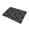 Pink Blue And Green Paisley Print Pet Cooling Mat Cover