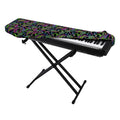 Pink Blue And Green Paisley Print Piano Keyboard Cover