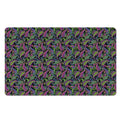 Pink Blue And Green Paisley Print Polyester Doormat