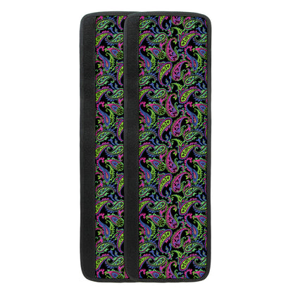Pink Blue And Green Paisley Print Refrigerator Handle Covers