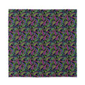 Pink Blue And Green Paisley Print Silk Bandana