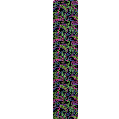 Pink Blue And Green Paisley Print Table Runner