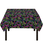 Pink Blue And Green Paisley Print Tablecloth
