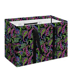 Pink Blue And Green Paisley Print Utility Tote Bag