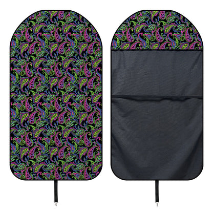 Pink Blue And Green Paisley Print Waterproof Car Seat Cover
