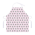 Pink Boston Terrier Plaid Print Adjustable Apron