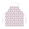 Pink Boston Terrier Plaid Print Adjustable Apron