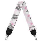 Pink Boston Terrier Plaid Print Bag Strap