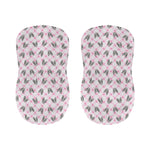 Pink Boston Terrier Plaid Print Bar Stool Covers