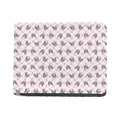 Pink Boston Terrier Plaid Print Bifold Wallet