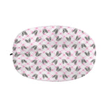 Pink Boston Terrier Plaid Print Car Side Mirror Covers