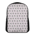 Pink Boston Terrier Plaid Print Casual Backpack