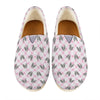 Pink Boston Terrier Plaid Print Casual Shoes