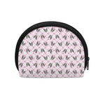 Pink Boston Terrier Plaid Print Coin Purse