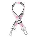 Pink Boston Terrier Plaid Print Dog Seat Belt