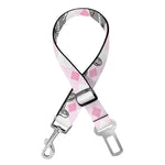 Pink Boston Terrier Plaid Print Dog Seat Belt