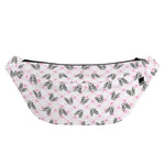 Pink Boston Terrier Plaid Print Fanny Pack