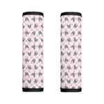 Pink Boston Terrier Plaid Print Handle Covers