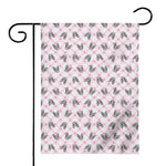 Pink Boston Terrier Plaid Print House Flag