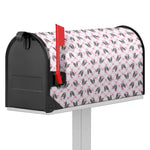 Pink Boston Terrier Plaid Print Mailbox Cover