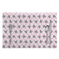 Pink Boston Terrier Plaid Print Placemat