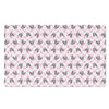 Pink Boston Terrier Plaid Print Polyester Doormat